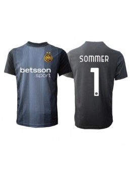 Billige Inter Milan Yann Sommer #1 Keeper Hjemmedrakt 2025-26 Kortermet